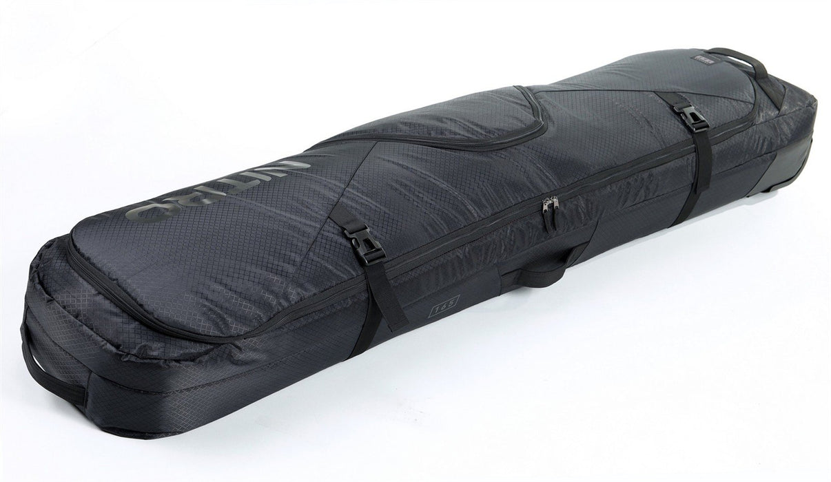 Nitro Tracker Wheelie Wheeled Padded Snowboard Travel Bag 165 cm Phantom Black
