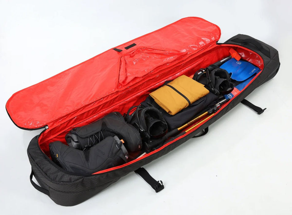 Nitro Tracker Wheelie Wheeled Padded Snowboard Travel Bag 165 cm Raven Black New