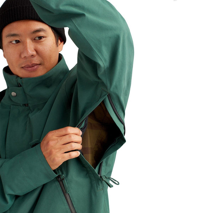 Dakine A-1 Shell Snowboard Jacket Unisex Large Fir Green New