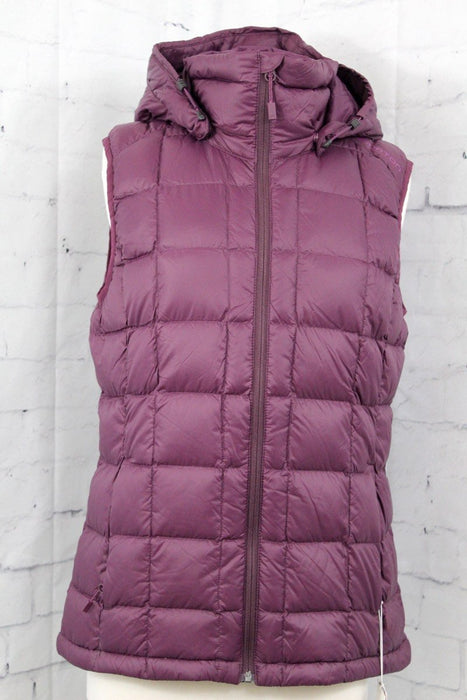 Burton AK Squall Hooded Down Vest Women's Medium Purple Starling New