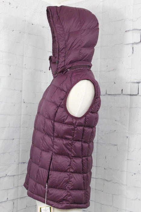 Burton AK Squall Hooded Down Vest Women's Medium Purple Starling New