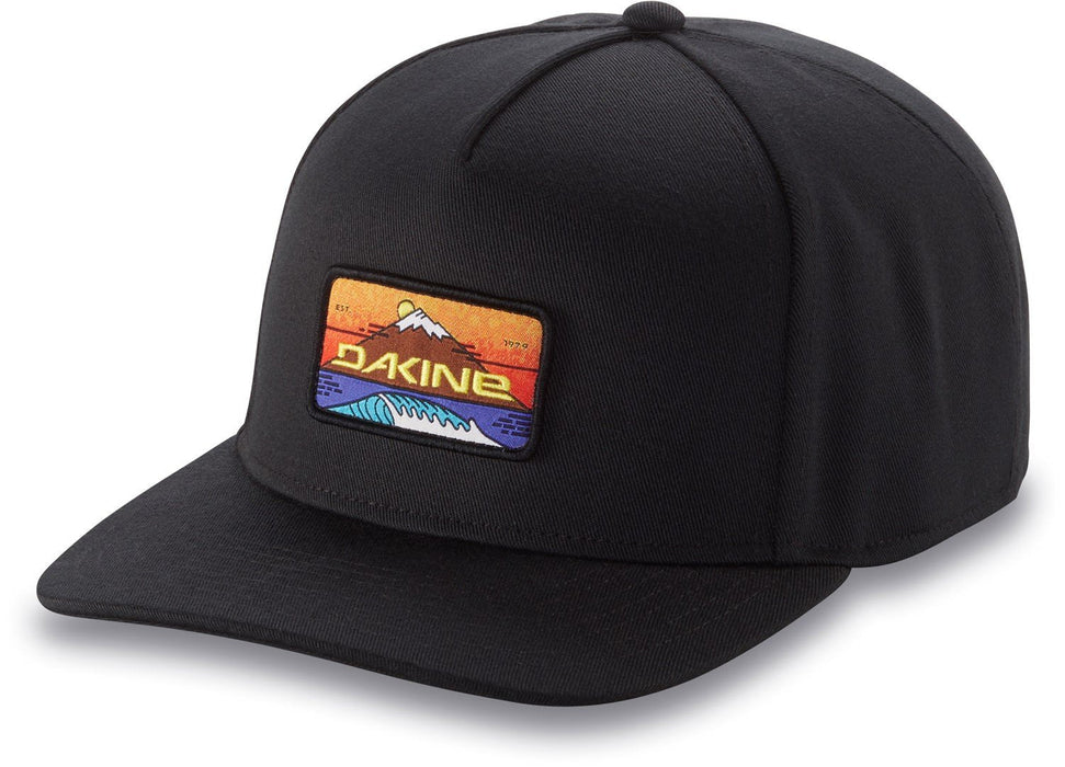 Dakine All Sports Patch Ball Cap Snapback Mid Crown Curved Brim Hat Black New