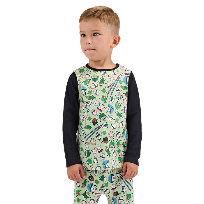 BlackStrap Kid's Little Pine Base Layer Crewneck Shirt 5T Sushi Sprout Print New
