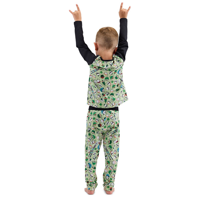 BlackStrap Kid's Little Pine Base Layer Pants Bottom 6T Sushi Sprout Print New