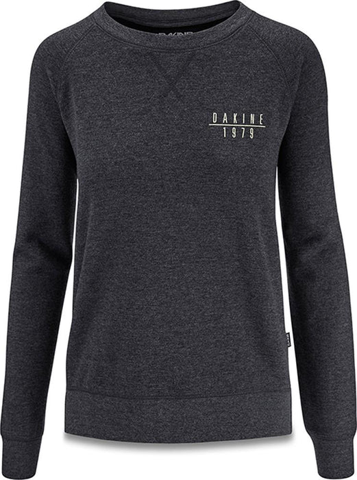 Dakine Women's Arya Eco Fleece Pullover Sweatshirt Medium Heather Black Logo New
