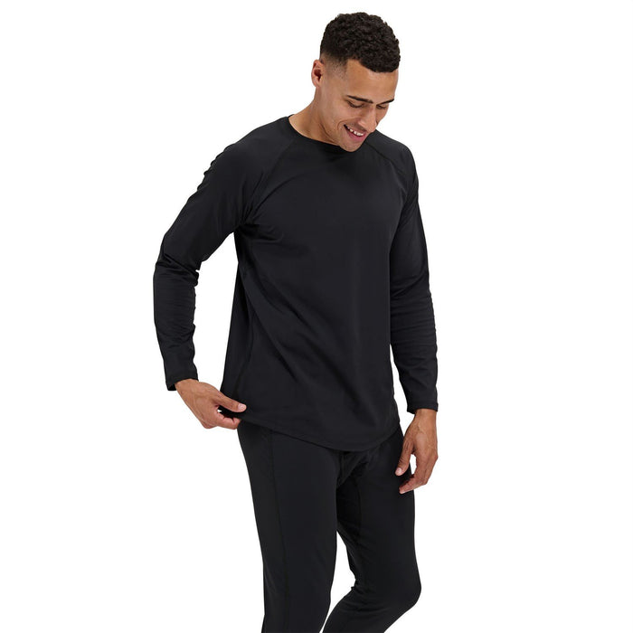 BlackStrap Men's Skyliner All-Season Base Layer Crewneck Shirt XXL Solid Black
