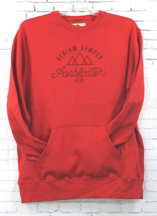 Airblaster Airborne Pullover Sweatshirt, Men's Large, Red New