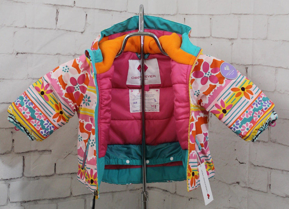 Obermeyer Kid's Ashor Insulated Snow Jacket, Toddler Size 1, Daisy Dreams Print