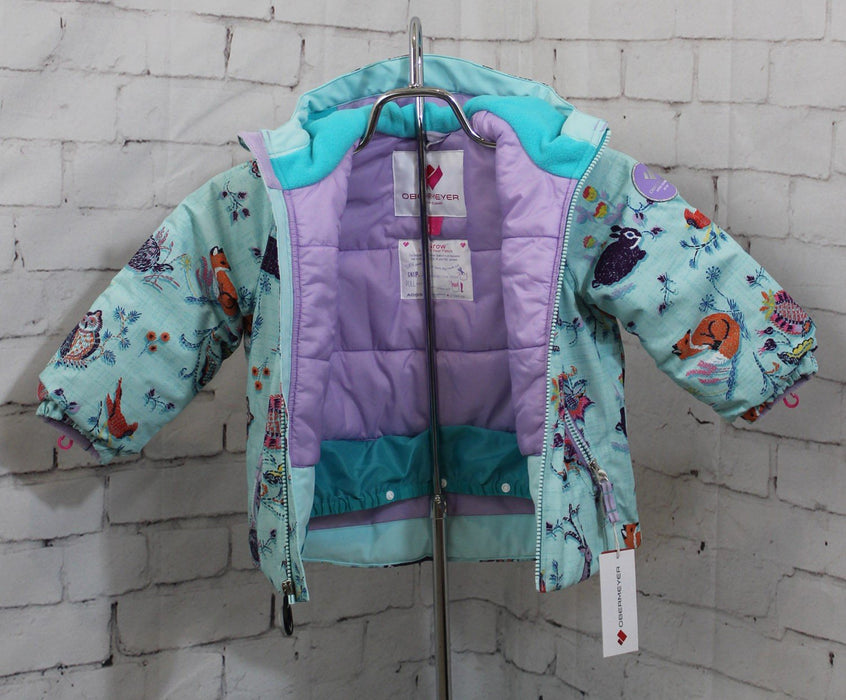 Obermeyer Kid's Ashor Insulated Snow Jacket, Toddler Size 1, Fable Floral Print