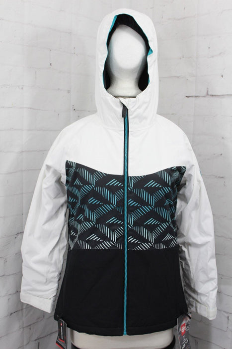 686 Athena Insulated Snow Jacket Girls Youth Extra Small/XS Cross Hatch Fade