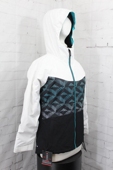 686 Athena Insulated Snow Jacket, Girl's Youth Medium, Cross Hatch Fade