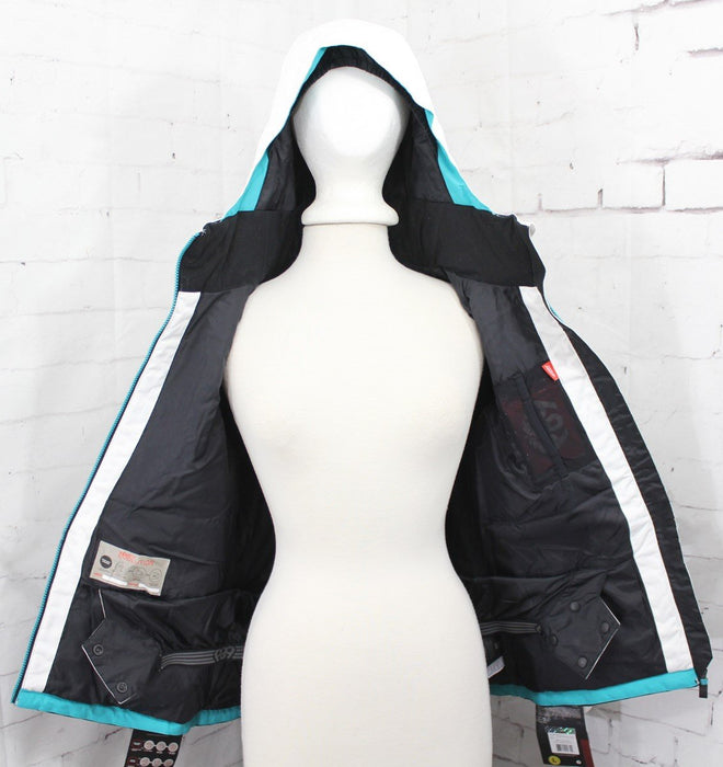 686 Athena Insulated Snow Jacket, Girl's Youth Medium, Cross Hatch Fade