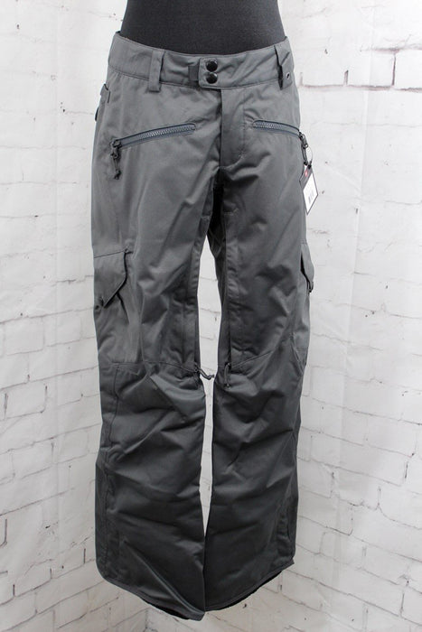 686 Aura Insulated Cargo Snowboard Pants, Women's Size Small, Charcoal Gray New