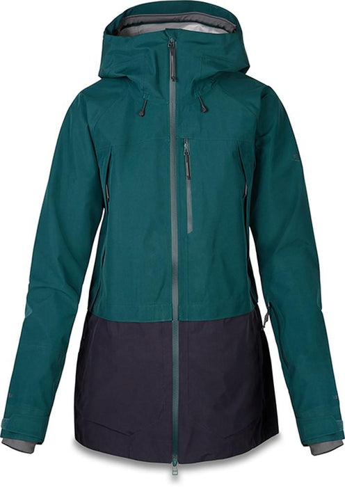 Dakine Beretta Gore-Tex 3L Shell Snowboard Jacket Women's Medium Teal/Night Sky