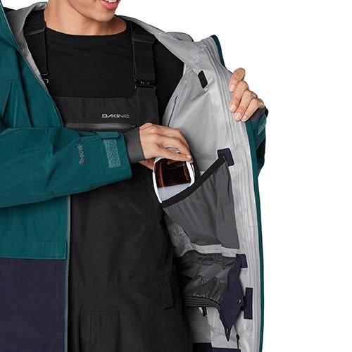 Dakine Beretta Gore-Tex 3L Shell Snowboard Jacket Women's Medium Teal/Night Sky