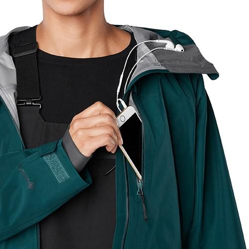 Dakine Beretta Gore-Tex 3L Shell Snowboard Jacket Women's Medium Teal/Night Sky