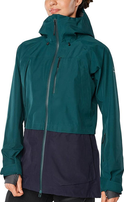 Dakine Beretta Gore-Tex 3L Shell Snowboard Jacket Women's Medium Teal/Night Sky