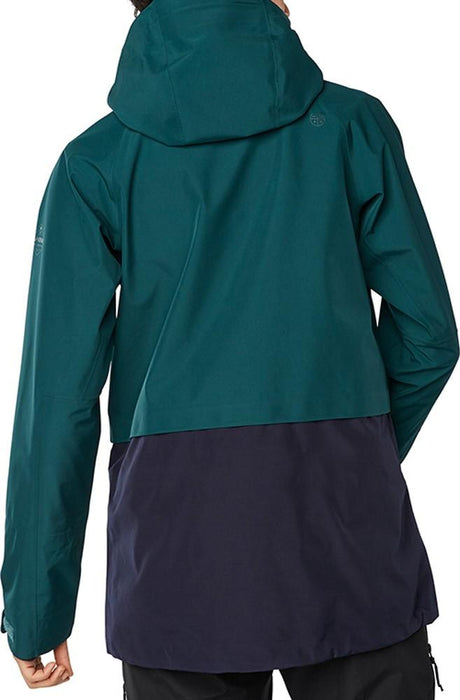 Dakine Beretta Gore-Tex 3L Shell Snowboard Jacket Women's Medium Teal/Night Sky