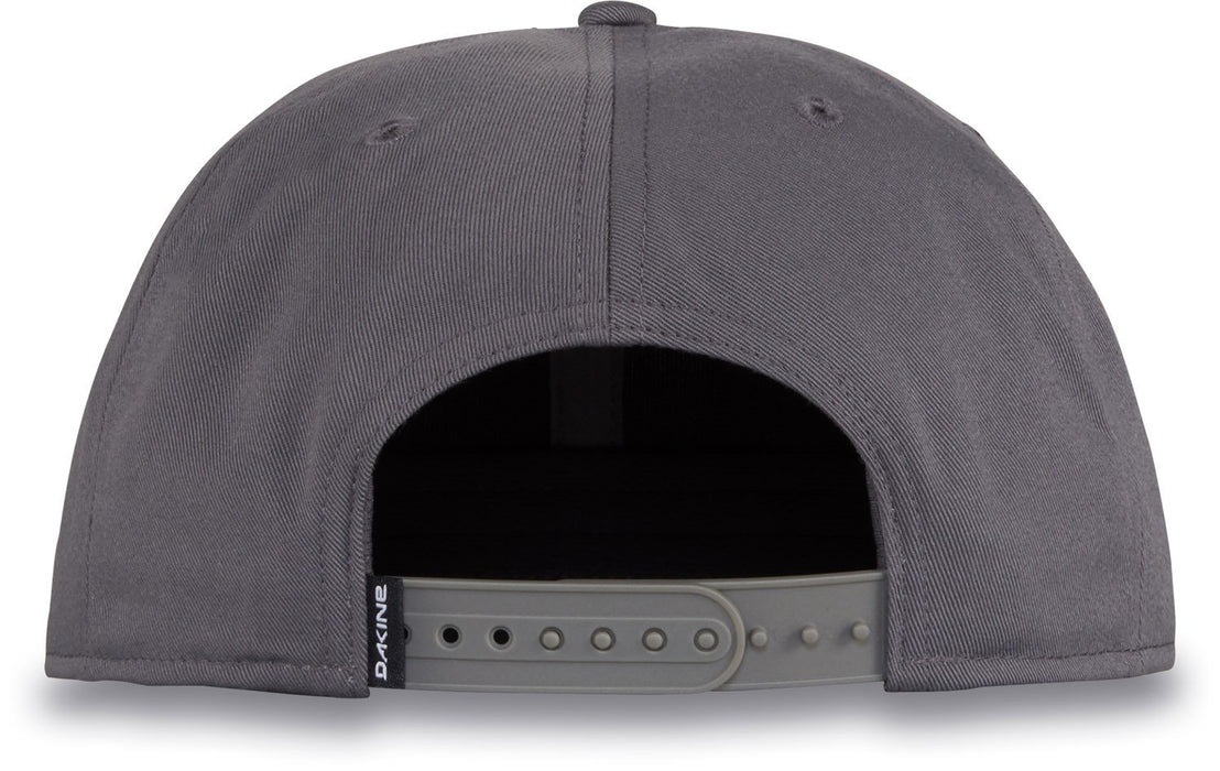 Dakine Box Rail Cap Snapback High Crown Flat Brim Hat Castlerock Grey New