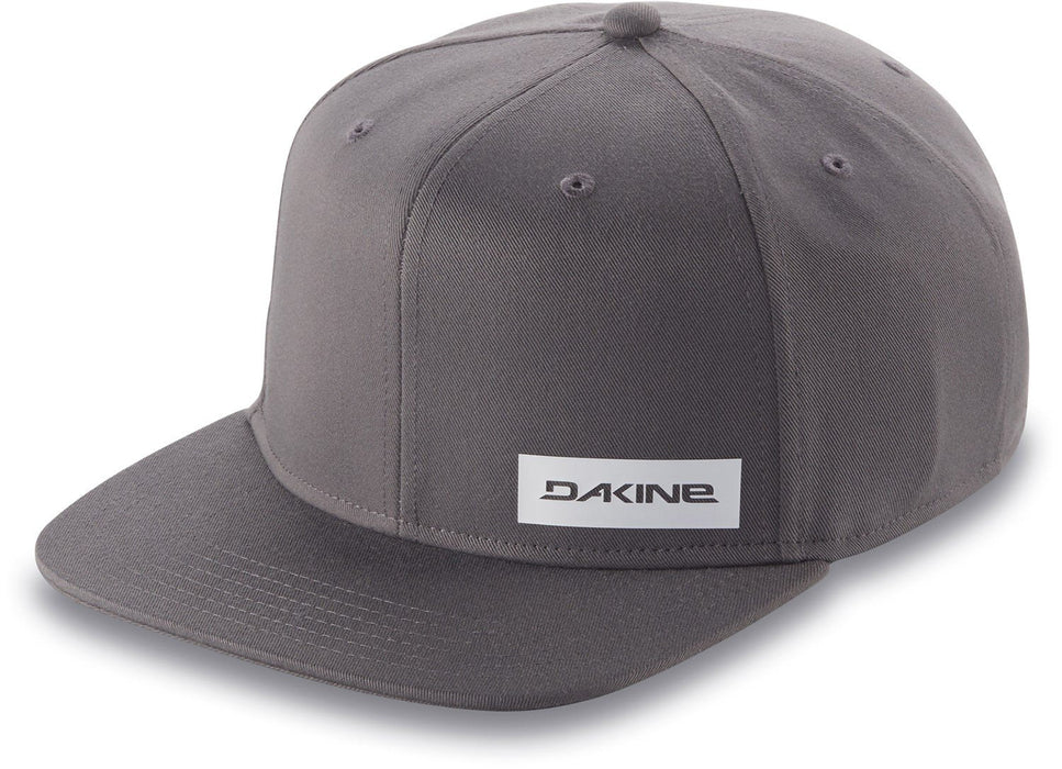 Dakine Box Rail Cap Snapback High Crown Flat Brim Hat Castlerock Grey New