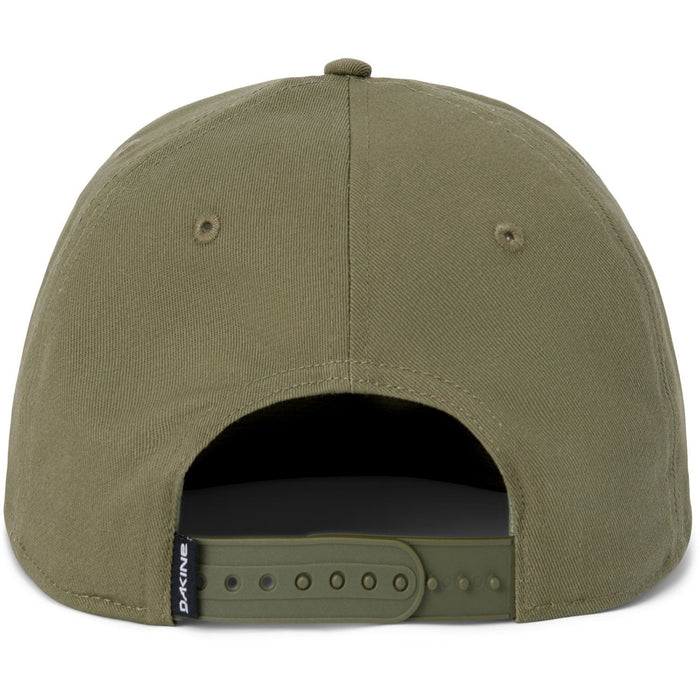 Dakine Box Rail Cap Snapback High Crown Flat Brim Hat Utility Green New