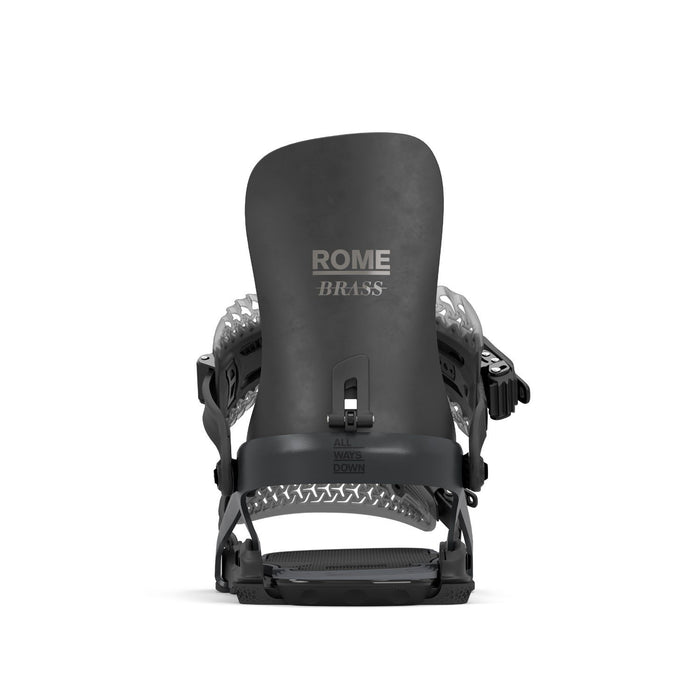 Rome Brass FW Snowboard Bindings Small (Women's US 6.5-8.5) Black New 2026