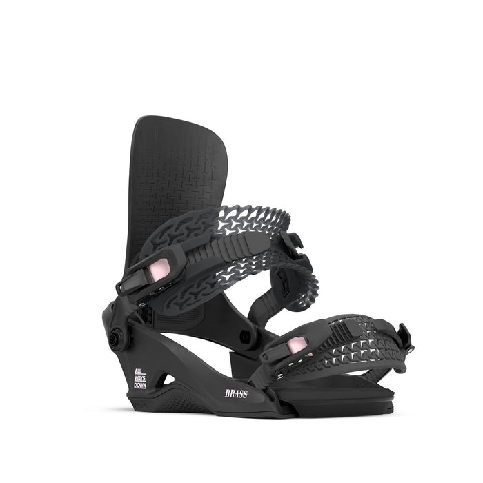 Rome Brass HW Snowboard Bindings Small (Women's US 6.5-8.5) Black New 2026