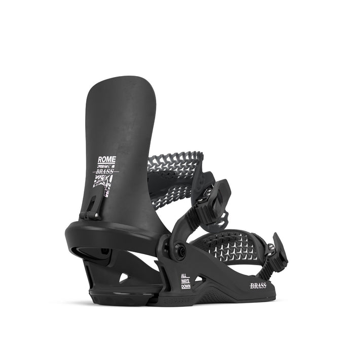 Rome Brass HW Snowboard Bindings M/L (Women's US 9-11.5) Black New 2026