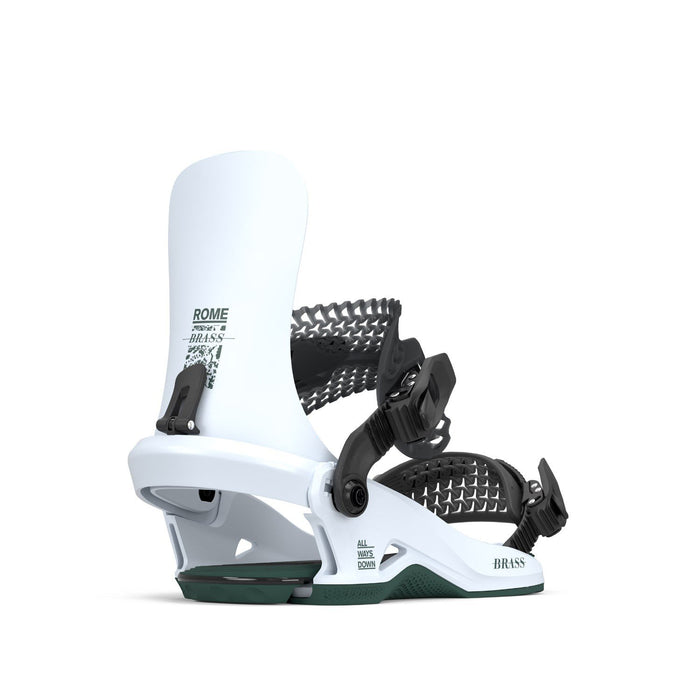 Rome Brass HW Snowboard Bindings M/L (Women's US 9-11.5) Ice New 2026