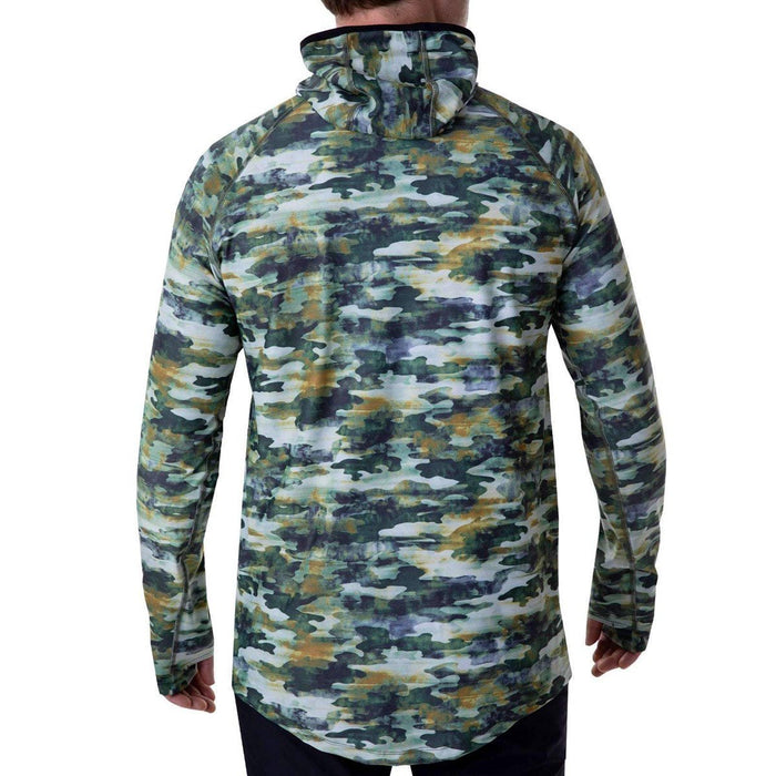 BlackStrap Men's Summit Base Layer Hoodie Large Fatigue Print New