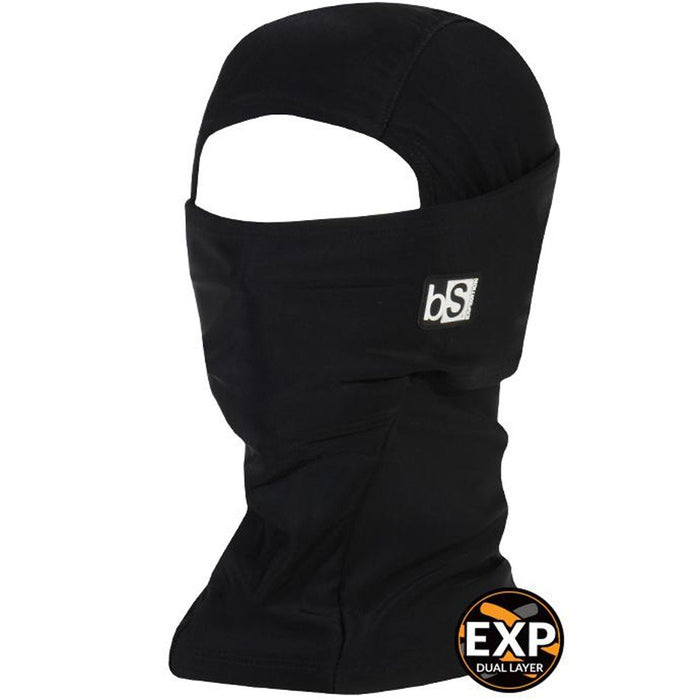 BlackStrap Adult Expedition Hood Dual Layer Balaclava Facemask Solid Black New