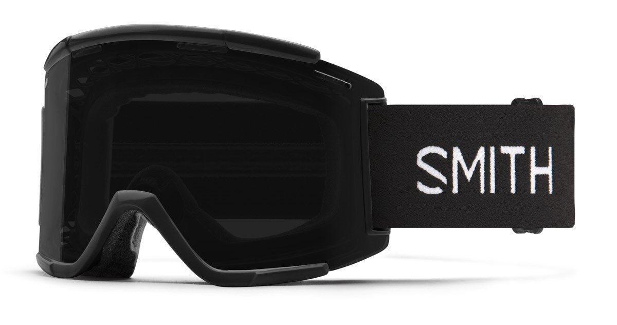 Smith Squad XL MTB/Bike Goggles Black ChromaPop Sun Black + Bonus Lens New