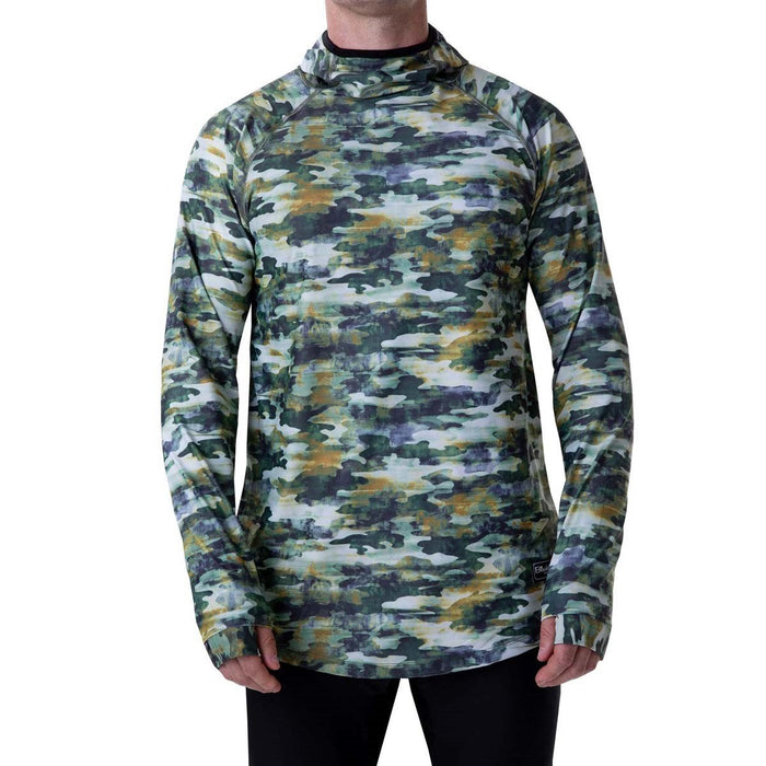 BlackStrap Men's Summit Base Layer Hoodie Large Fatigue Print New