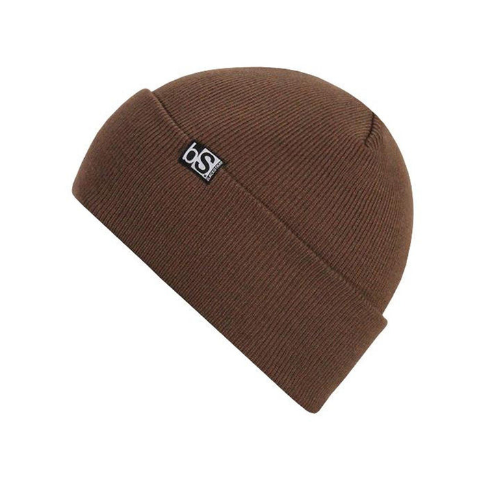 BlackStrap Essential Beanie Tall Fit Fine Acrylic Knit Cuffed Solid Brown New