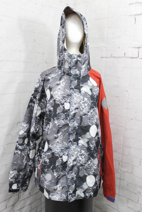 Bonfire Trapper Snow Shell Jacket, Mens Large, Dreamscape (Grey) / Torch Red New