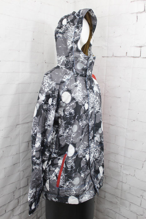 Bonfire Trapper Snow Shell Jacket, Mens Large, Dreamscape (Grey) / Torch Red New