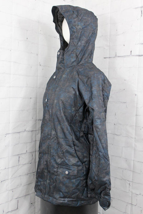 Bonfire Halifax Insulated Snowboard Jacket, Women's Medium, Camo Indigo New