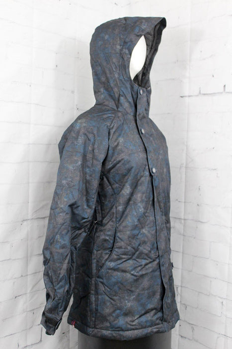 Bonfire Halifax Insulated Snowboard Jacket, Women's Medium, Camo Indigo New