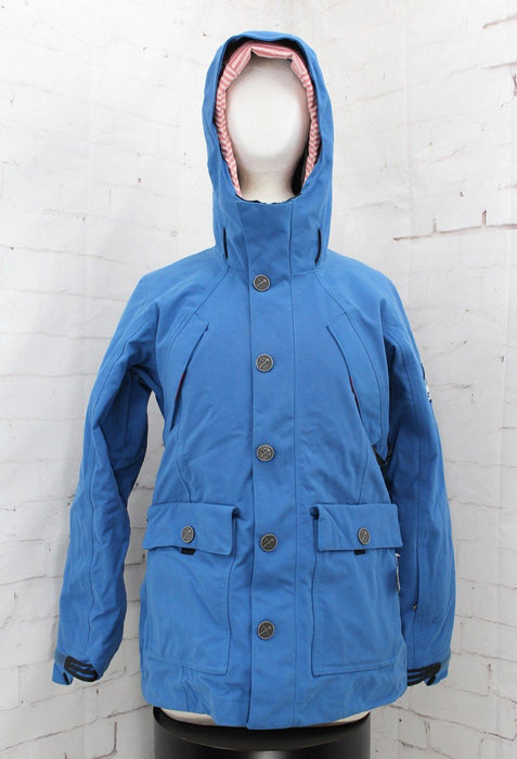 Bonfire Alder 3-in-1 Snowboard Jacket, Women's Medium, Indigo Blue New
