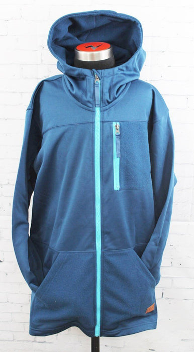 Bonfire Bonneville Fleece Full-Zip Hoodie, Men's Large, Orion Blue New