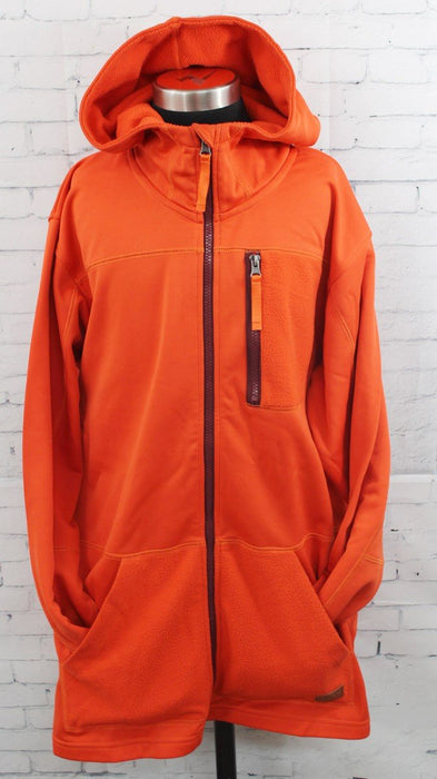 Bonfire Bonneville Fleece Full-Zip Hoodie, Men's Large, Paprika Orange New