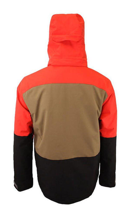 Turbine Mens Booter Jacket, Medium TNT Red Espresso Black New