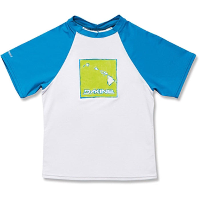 Dakine Youth Boy's H2O S/S Loose Fit Rashguard Swim T-Shirt Size 6 White New