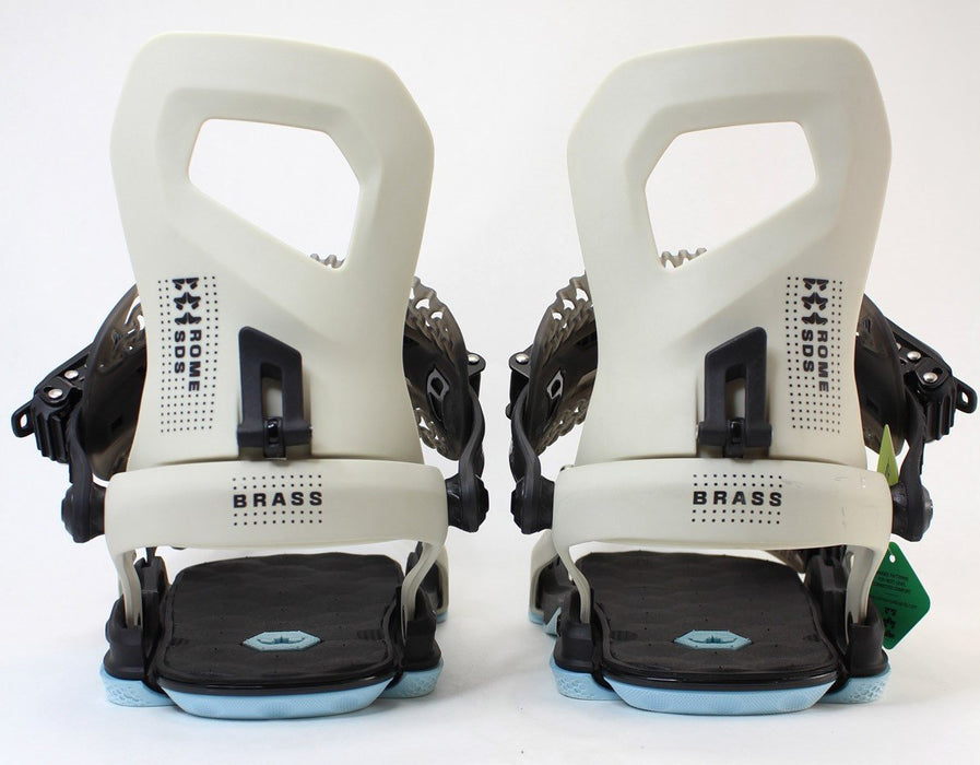 Rome Brass Snowboard Bindings Small (Womens US 6.5-8.5) Bone White 2024 - 77848