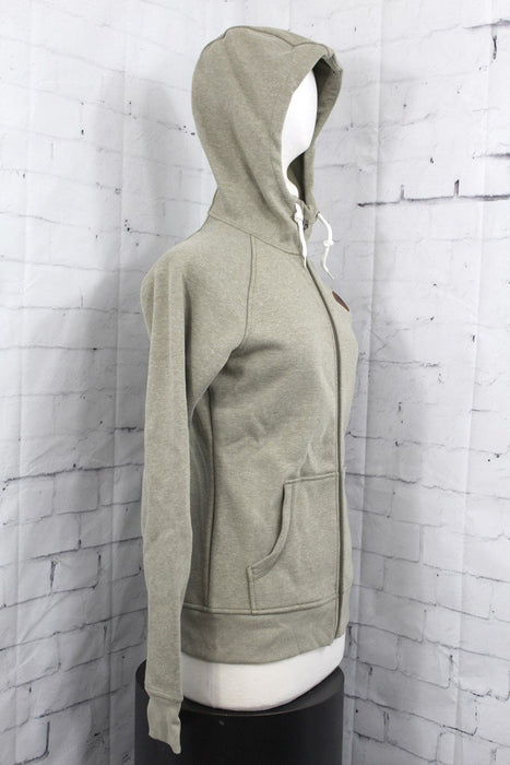 Burton Distill Fullzip Repellent Tech Hoodie Women's Medium Silt Heather New