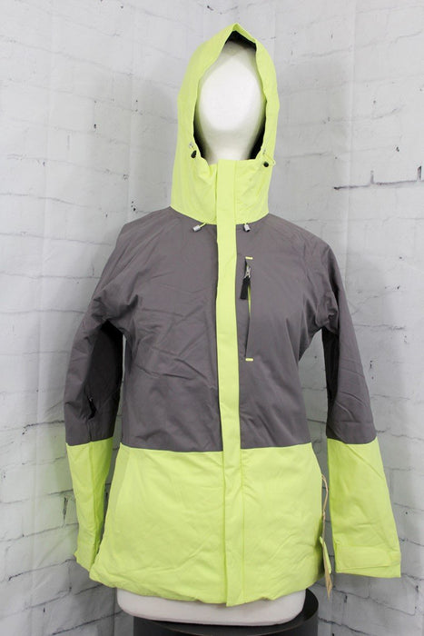 Burton Radar Snowboard Jacket Women's Small Heather Sunny Lime Green / Gray New