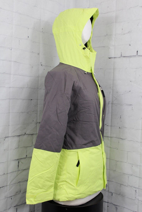 Burton Radar Snowboard Jacket Women's Small Heather Sunny Lime Green / Gray New