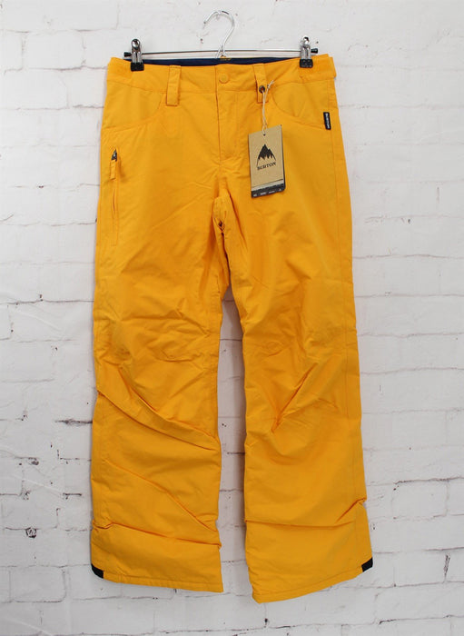 Burton Barnstorm Snowboard Pants, Boys' Youth Small, Cadmium Yellow