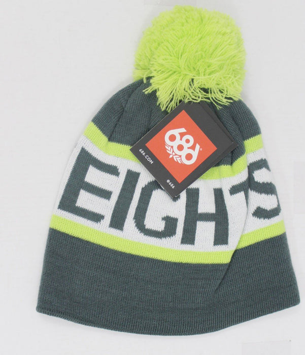 686 Banner Pom Boys Youth Beanie Gunmetal