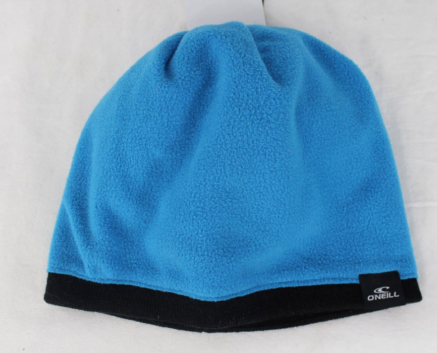 O'Neill Boy's Youth Reversible Fleece Beanie Blue Black New